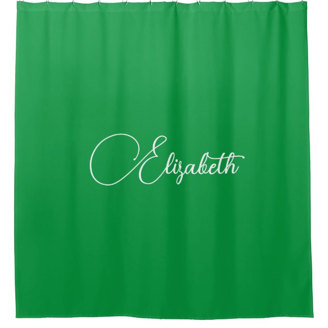 Rideaux De Douche Personnalisé Moderne Élégant Kelly Modèle Vert (Devant)