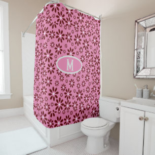 Rideaux De Douche Personnaliser du motif de fleur marguerite