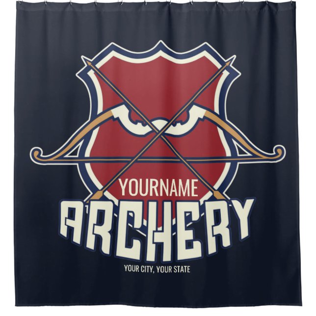 Rideaux De Douche Personnalized Archery Sports Recurve Bow Arrow (Devant)