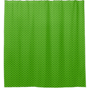 Rideaux De Douche Petit motif vert d'échelle de poissons