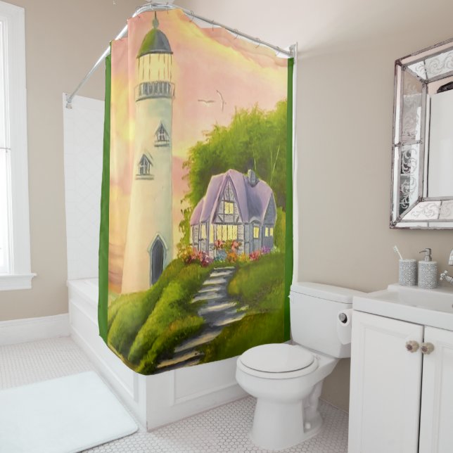 Rideaux De Douche Phare (En situation)