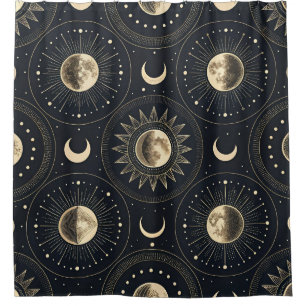 Rideaux De Douche Phase Lunaire Céleste (4)