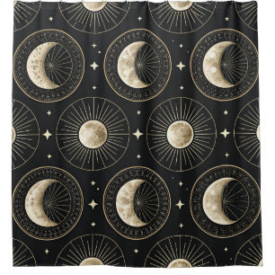Rideaux De Douche Phase Lunaire Céleste (5)