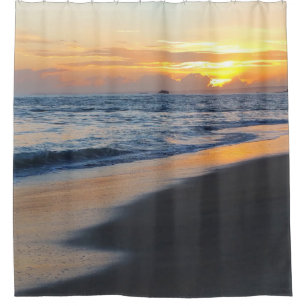 Rideaux De Douche Photo 19 coucher du soleil sur la plage