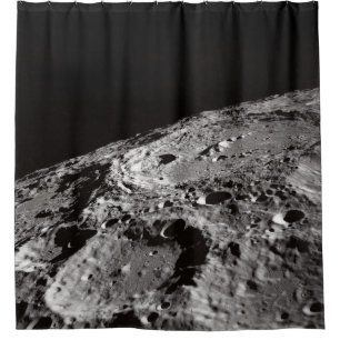 RIDEAUX DE DOUCHE PHOTO DE LA SURFACE DE LA LUNE