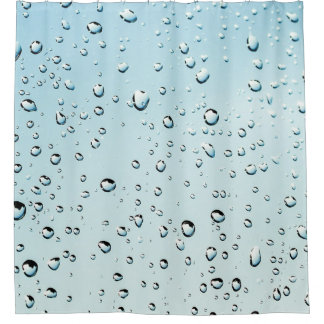 Rideaux De Douche Photo de l'eau de gouttes de pluie
