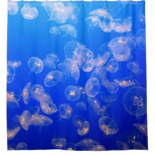 RIDEAUX DE DOUCHE PHOTOGRAPHIE SOUS-MARINE DE JELLYFISH