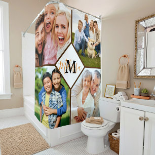 Rideaux De Douche Photos de famille personnalisées 