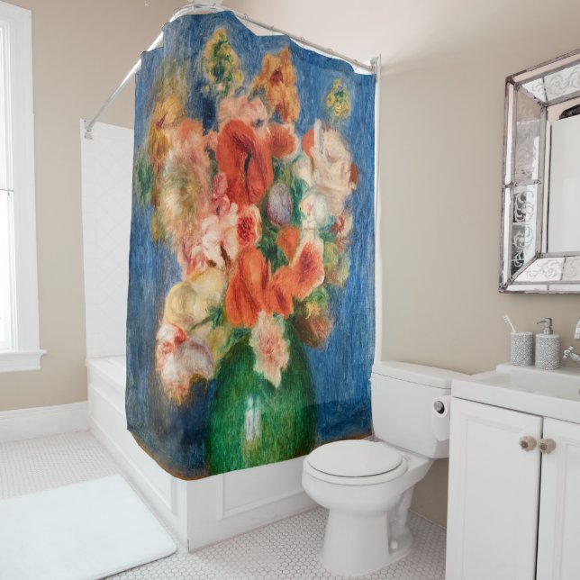Rideaux De Douche Pierre-Auguste Renoir - Bouquet (En situation)