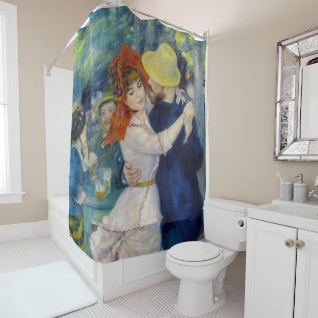 Rideaux De Douche Pierre-Auguste Renoir - Danse à Bougival (En situation)