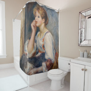 Rideaux De Douche Pierre-Auguste Renoir - Femme avec une lettre