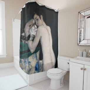 Rideaux De Douche Pierre-Auguste Renoir - Garçon au chat
