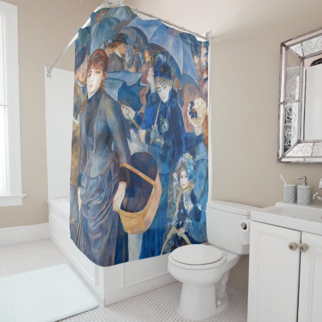 Rideaux De Douche Pierre-Auguste Renoir - Les Parapluies (En situation)