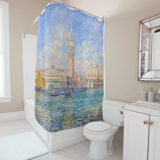 Rideaux De Douche Pierre-Auguste Renoir - Venise, le Palais des Doge (En situation)
