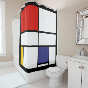 Rideaux De Douche Piet Mondrian, Grande Composition C