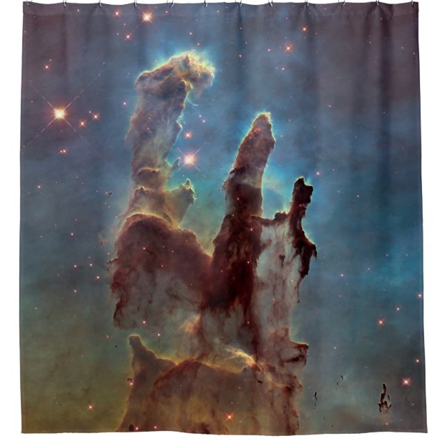 Rideaux De Douche Piliers de création, Aigle Nebula Hubble Space (Devant)