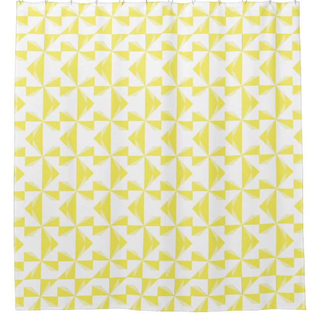 Rideaux De Douche Pinwheel jaune (Devant)