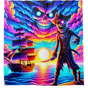 Rideaux De Douche Pirate Art