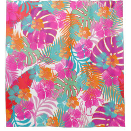 Rideaux De Douche PixDezines Hibiscus/Rainforest/do-it-yourself Arri
