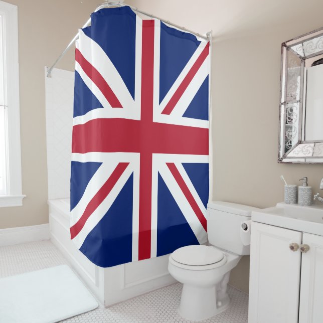 Rideaux De Douche PixDezines Union Jack (En situation)