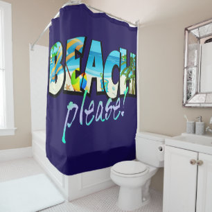Rideaux De Douche Plage Enfants S'Il Vous Plaît !