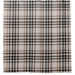 Rideaux De Douche Plaid beige