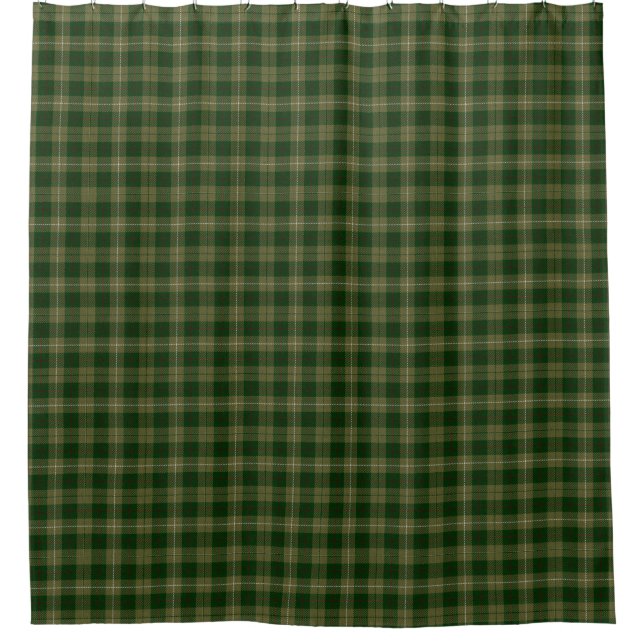 Rideaux De Douche Plaid Tartan Vert (Devant)