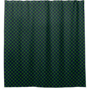 Rideaux De Douche Plaid vert bleu Lamont tartan