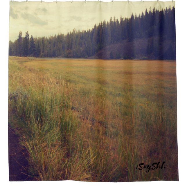 Rideaux De Douche plaine et forêt (Devant)