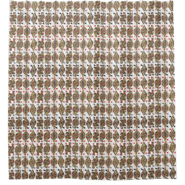 Rideaux De Douche Planche antique de cartes (Devant)