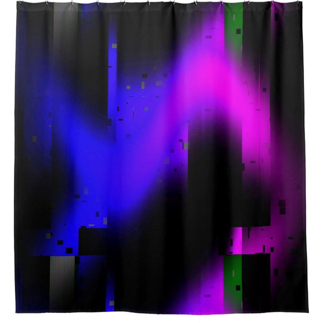 Rideaux De Douche Plasma noir brillant (Devant)
