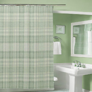 Rideaux De Douche Plat vert sauge clair