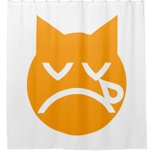 Rideaux De Douche Pleurer le chat Emoji (Devant)