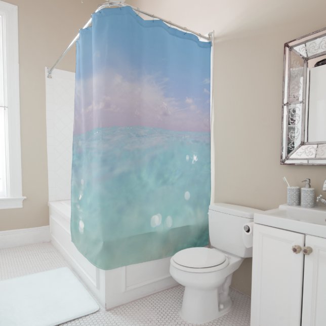 Rideaux De Douche Plonger dans la mer des Caraïbes 3 (En situation)