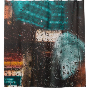 Rideaux De Douche Pluie eau humide goutte fenêtre nature