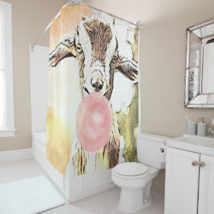 Rideaux De Douche Plus grand que la vie bébé Toggenburg Goat Bubbleg