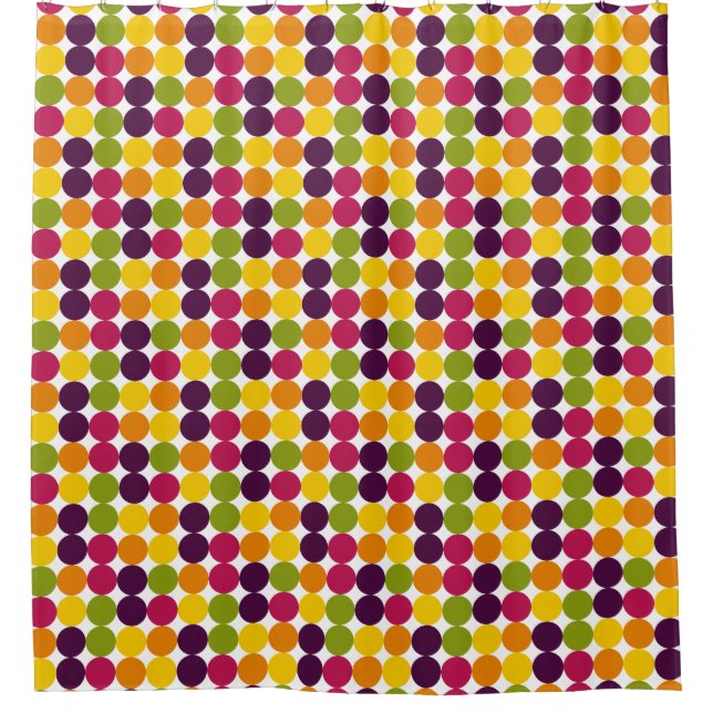 Rideaux De Douche Points de couleur 03 (Devant)