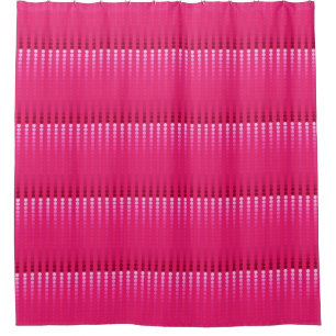 Rideaux De Douche Points de satin - nuances de rose fuchsia