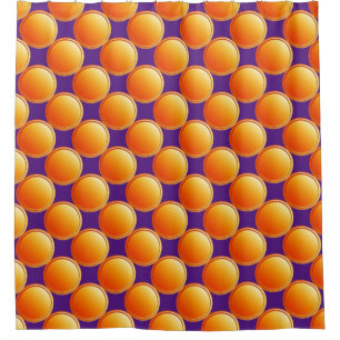Rideaux De Douche Points Dégradants - orange + votre dossier. & idée