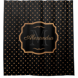 Rideaux De Douche Points d'or