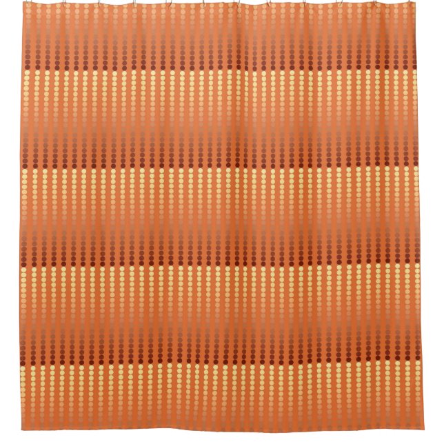 Rideaux De Douche Points satinés - rouille et or (Devant)