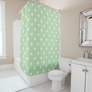 Rideaux De Douche Points Verts Bébé