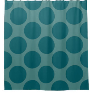 Rideaux De Douche Pois personnalisables Motif n'importe quelle coule