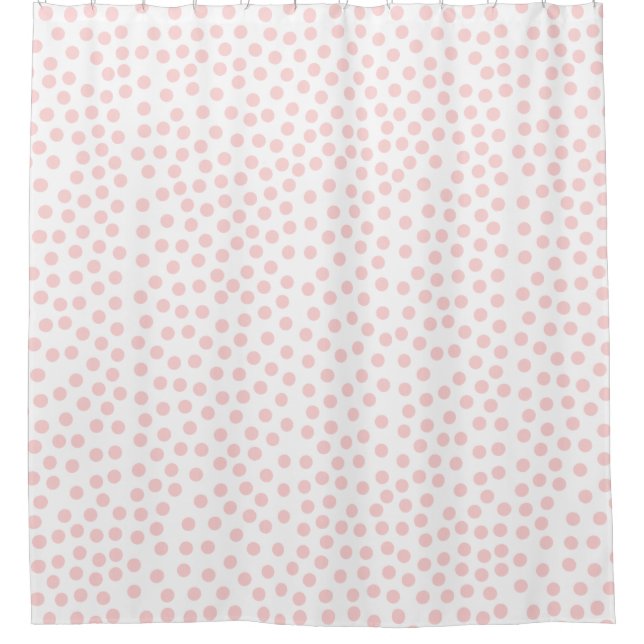 Rideaux De Douche Pois rose blanc (Devant)
