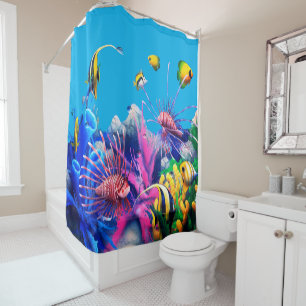Rideaux De Douche Poissons tropicaux
