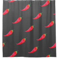 Poivrons aquarelle peints à la main Chili Rouge