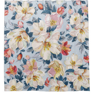 Rideaux De Douche Pommier florissant, motif élégant.