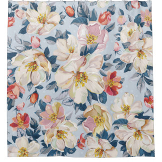 Rideaux De Douche Pommier florissant, motif élégant.