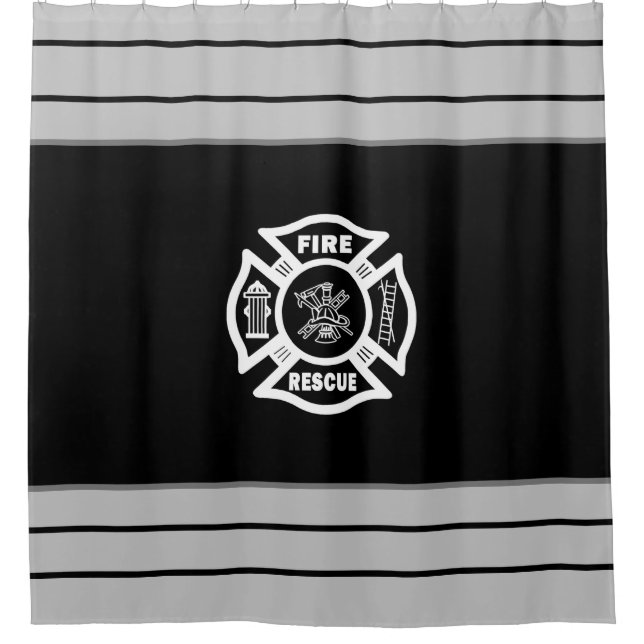 Rideaux De Douche Pompiers Secourt incendie   (Devant)