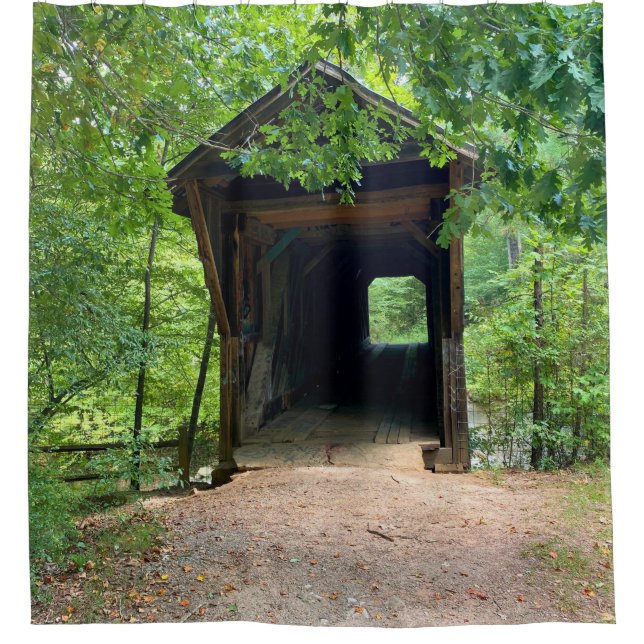 Rideaux De Douche Pont couvert de Bunker Hill (Devant)